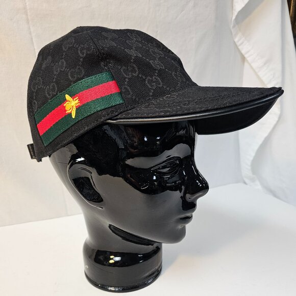 Gucci Original Canvas Baseball Cap/Hat web and bee design. - Picture 1 of 12